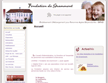 Tablet Screenshot of fondation-grammont.org
